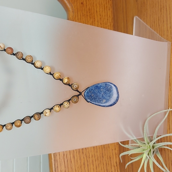 Handmade Jasper & Sodalite Necklace, Handcrafted, by Rust Belt Raised - Picture 10 of 16